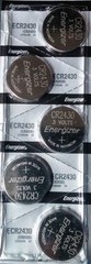 Energizer ECR2430 CR 2430 (2 piece) Lithium 3V Battery New Authorized Seller