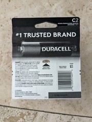 2 Pack Duracell C2 Alkaline Batteries. Trusted Brand, 10 Years Guarantee. New.