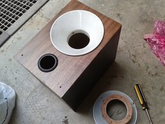 Pair Aurasound 3” Driver AS3-75-16FR 16ohm Line Array Horn Speaker DIY Econowave