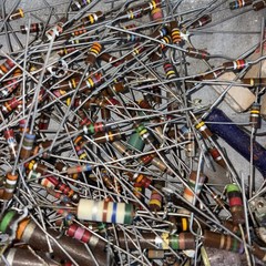 Bulk Vintage Capacitor Resistor Lot Sprague CUB Allen Bradley Tubes Untested