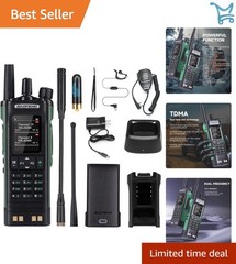 UHF VHF 10W Ham 2 Way Radio GPS Long Range Communication Digital Analog