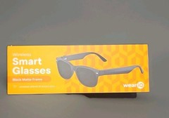 New WeariQ Wireless Smart Glasses Bluetooth, Black Polarized Lenses, Matte New