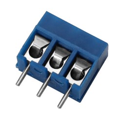 60Pcs 2/3Pin 5mm Pitch Blue KF301-2P/3P PCB Mount Screw Terminal Block Connector
