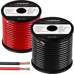 10 Gauge Automotive Power and Ground Wire Kit, 30ft Black/Red Cable