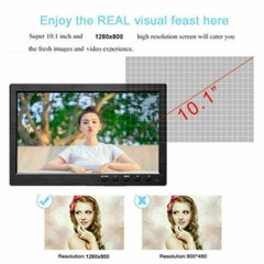 1080P 10.1″ LCD CCTV Monitor PC Screen AV RCA VGA HDMI Display Video US Plug