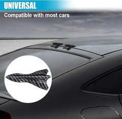 10PCS Car Diffuser Shark Fin Set, Mini Fashion Self-Adhesi Color: Carbon Fiber