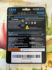 New LR44 Battery – Individually Sold – Expiration 08-2028