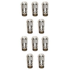 Zinc alloy+Copper BNC Female to F Type Male Adapter Durable Repalcement Parts