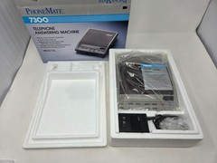 PHONEMATE 7300 TELEPHONE DIGITAL ANSWERING SYSTEM MACHINE GRAY VINTAGE NOS PROP