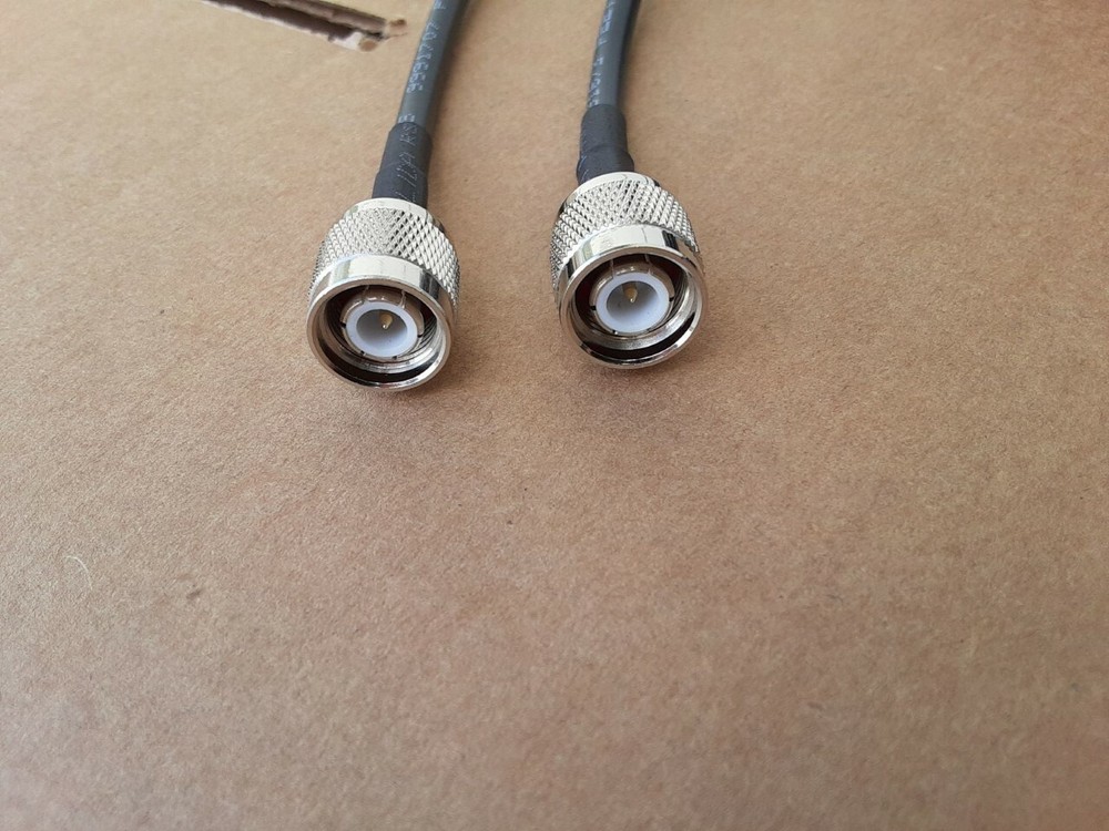 US MADE RG-58 TNC Male to TNC Male Coaxial Cable 50 Ohms lot