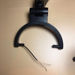 Metal&Plastic Headband Cushion Hook Black For Audio Technica Ath-M50 Headphone