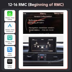 Wireless CarPlay Android Auto Navi Mirror Link Decoder For Audi A6 A7 2012-2018