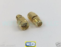 2 x SMA Male To RP-SMA Female connect SMA to RP-SMA RF Connector Adapter USA
