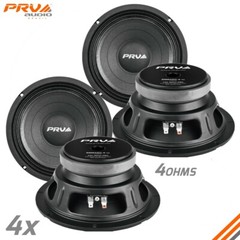 4x PRV Audio 8MB450-4 v2 Midbass Car Audio 8″ Speakers 4 Ohm 8MB PRO 1800 Watts