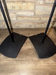 2 Bose Floor Stand Base For Double Cube /Jewel Speakers w 3 Of 4 Caps & Hardware
