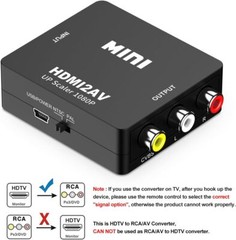 HDMI To RCA AV Adapter Converter Cable CVBS 3RCA 1080P Composite Video Audio