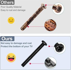 Elegant Replacement TV Legs for LG 49-55 Inch Models | Durable ABS with Screws