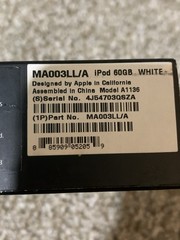 Apple iPod classic 5th Generation White (60 GB) – With Box