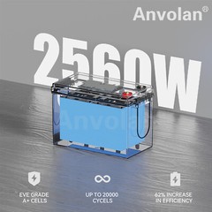 12V 200Ah Deep Cycle LiFePO4 Battery BMS Lithium Iron Phosphate Battery 2560W