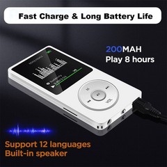 MP3 Player MP4 Media FM Radio HIFI Sport Music Speakers With Headphone 16GB