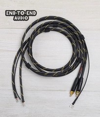 Unterminated Turntable Cable Set- RCA Mogami Cable Spade Ground Wire