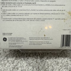 GE RF Modulator Video Converter 37632 Connect DVD DVR Video Games For Older TV