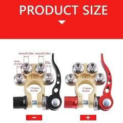 12V/24V Car Battery Terminals Quick Disconnect Connector Cable Clamp