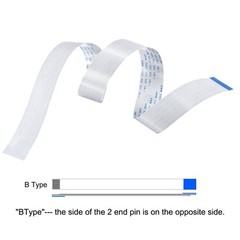 5pcs FFC Ribbon Flat Flexible Cable 40 Pin 0.5mm 500mm B Type for LCD Laptop