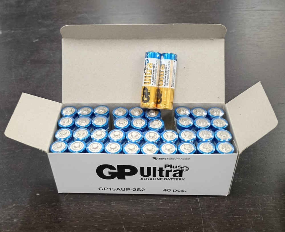 AA Batteries 40 Pack GP Ultra Alkaline Long Lasting Bulk NEW 2031 exp