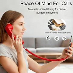 Retro Phone Handset, 2026 New Retro Phone Handset, Type-C Retro Telephone Wired