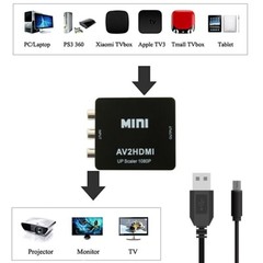 AV2HDMI Converter video Upscaler 1080P