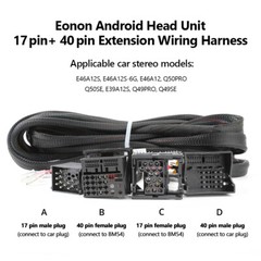A0590 BMW E46 323/325/328/330 M3 Extended Wiring Harness 17Pin 40Pin for Q50UPRO