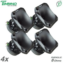 4x Timpano TPT-DH175 Slim 1″ Ferrite Compression Driver 1in. Exit Waveguide Pro