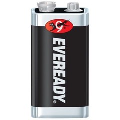 2 Eveready Super Heavy Duty 9V 9 Volt Carbon Zinc Batteries