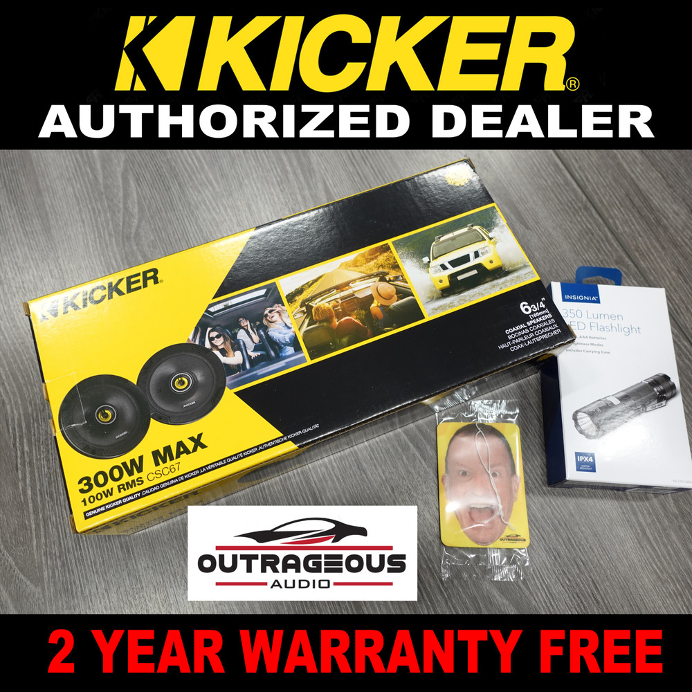 Kicker CSC674, CS Series 6 3/4″ 2 Way Coaxial Car Speakers (46CSC674) #1 DEALER