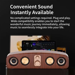 Powerful Sound Bar Wireless Bluetooth Speaker Surround Stereo Home TV Sound Box