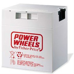Power Wheels Genuine OEM 00801-0638 Battery 12 Volt Gray Grey 12V *NEW*