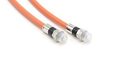 Orange, Direct Burial RG6 Coax, Underground Coaxial Cable, 150 Feet (45 Meter)