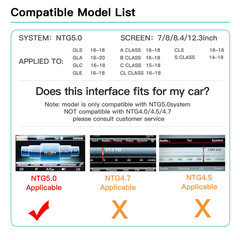 WirelessWireless Carplay Android Auto Retrofit For Benz S550 S W222 NTG5.0 15-18