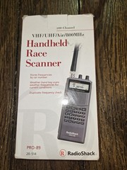 RadioShack PRO-89 200 Channel Handheld Race Scanner Model 20-514 VIDEO
