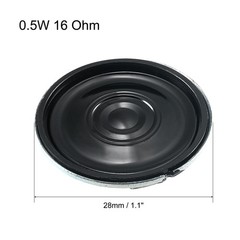 4Pack 0.5W 16 Ohm Micro Internal Speaker Magnet Loudspeaker 28mm Dia