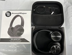 STRAUSS & WAGNER – ANCBT501 ACTIVE NOISE CANCELLING 40 Hours WIRELESS HEADPHONES