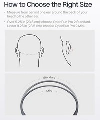 Used SHOKZ OpenRun Pro 2 MINI – Open-Ear, Bone Conduction Sport Headphones