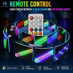 3FT/4FT LED Whip Lights COB Chips RGB Chasing Spiral Antenna for Can-Am ATV UTV