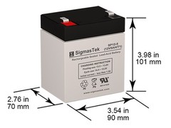 Set of 24 Batteries for DJW12-4.5, UB1250, PS-1250, NP4-12, CA1240 (Replacement)