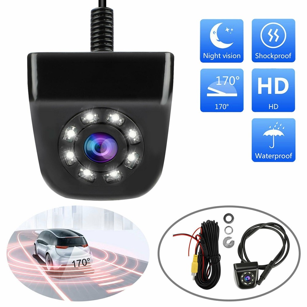 170° Car Rear View Reverse Camera Parking Backup HD Night Vision Waterproof LED
