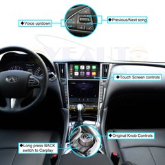 Wireless Carplay & Android Auto for All Infiniti Cars Q50,Q60,QX60,FX35 Upgrade