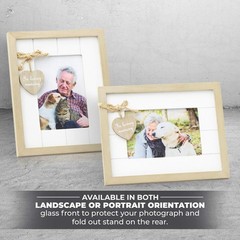 Rustic Wood Family, Friend or Pet Memorial 8×6.25 Inch (Pack of 1), Brown
