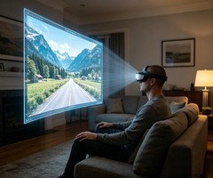Bigeyes H1 Head Mounted Display – 3D Side-by-Side Video, HD Big Screen, HDMI …