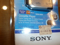 NIB Sony Walkman WM-FX290W Weather Band Cassette Player FM AM